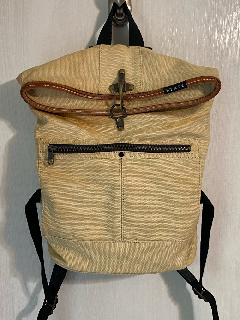 STATE Canvas fold over backpack